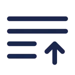 List Arrow Up SVG Icon